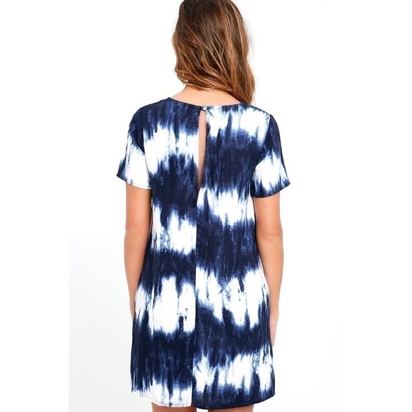 Lulus “Beach Goer” Tie Dye Shift Mini Pocket Dress - Picture 5 of 12